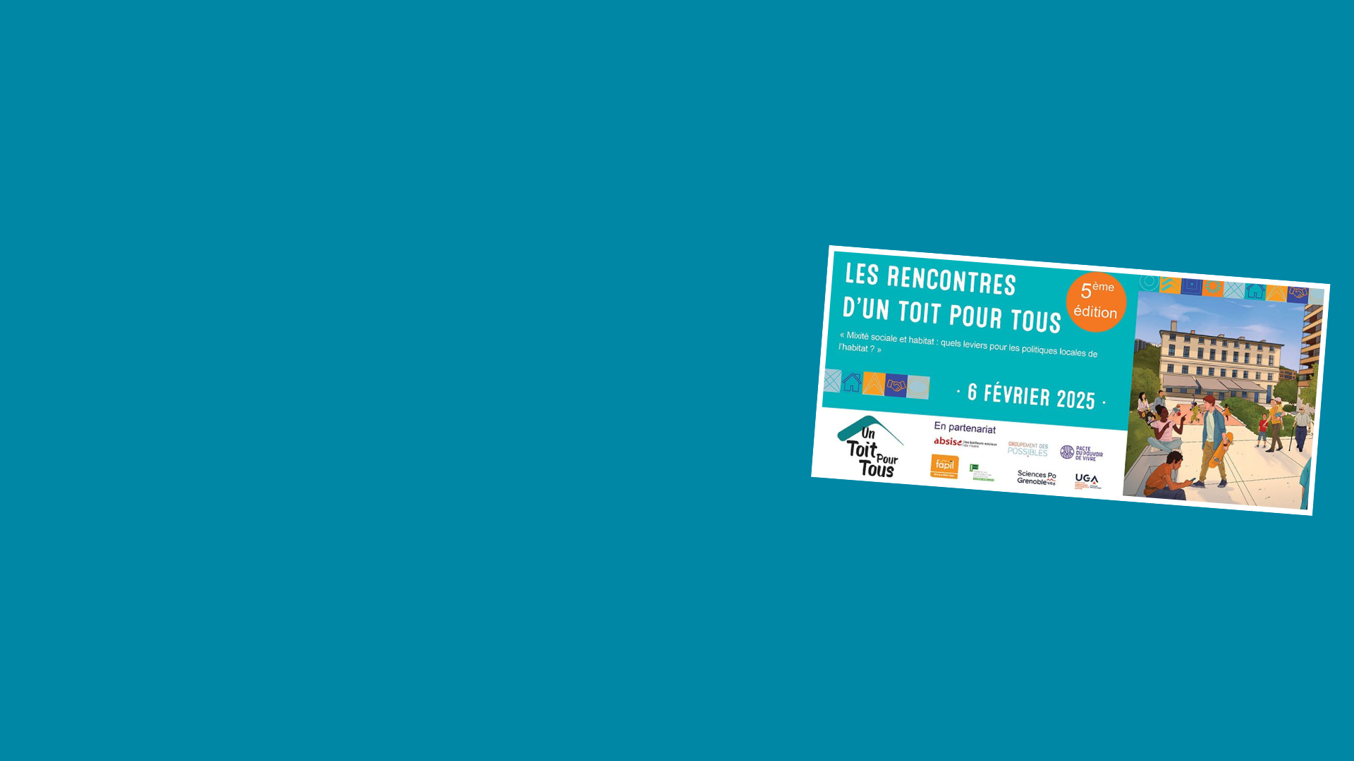 Mixité sociale et habitat : participez aux Rencontres de Un Toit Pour Tous le jeudi 6 février à Grenoble